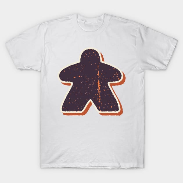 Retro Board Game Meeple T-Shirt by Beam Geeks